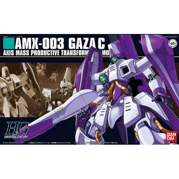Bandai Hobby HGUC Zeta Gundam AMX-003 Gaza C (Haman Karn) HG 1/144 Scale Model Kit 1 Bandai Hobby HGUC Zeta Gundam AMX-003 Gaza C (Haman Karn) HG 1/144 Scale Model Kit