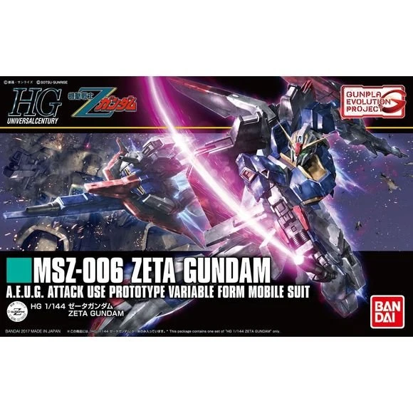 Bandai Hobby HGUC Zeta Gundam Gunpla Evolution ProjectHG 1/144 Model Kit 1 Bandai Hobby HGUC Zeta Gundam Gunpla Evolution ProjectHG 1/144 Model Kit