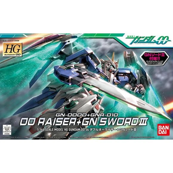 Bandai Hobby Gundam 00 #54 00 Raiser GN Sword III HG 1/144 Model Kit 1 Bandai Hobby Gundam 00 #54 00 Raiser GN Sword III HG 1/144 Model Kit