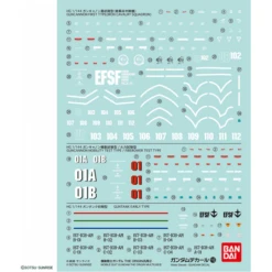 Bandai Gundam Decal GD-113 Gundam The Origin Multi-use Water Slide Decal Set