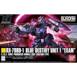 Bandai Hobby Gundam HGUC X-79BD-1 Blue Destiny Unit 1 EXAM HG 1/144 Model Kit