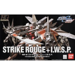 Bandai Hobby Gundam SEED MSV #01 Strike Rouge + IWSP Gundam HG 1/144 Model Kit