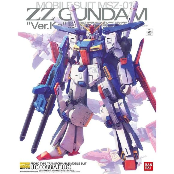 Bandai Hobby Double Zeta Gundam ZZ Gundam Ver.Ka MG 1/100 Model Kit 1 Bandai Hobby Double Zeta Gundam ZZ Gundam Ver.Ka MG 1/100 Model Kit